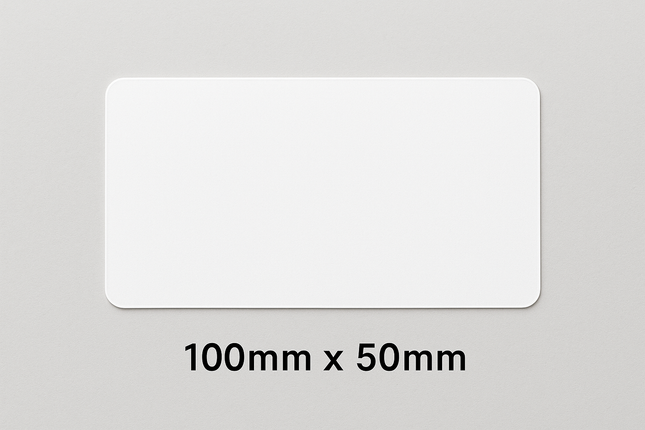 Scrub® 100x50mm Blank labels, Scrub Chromo, Thermal Transfer Barcodes, 1000 labels in roll, 100x50 mm