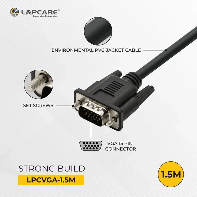 Lapcare Premium VGA cable 1.5M
