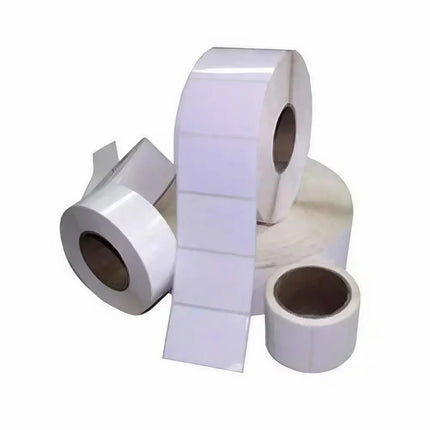 Scrub 50x38mm Barcode Blank Label,1UP Per Row Chromo,1000 Labels in roll