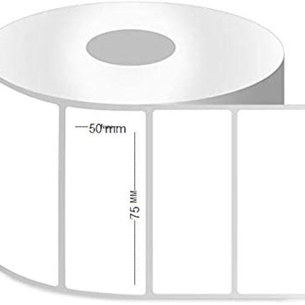 Scrub® 75x50mm Blank Labels,1UP Per Row, Direct Thermal,250 Barcodes Label (Pack of 3)