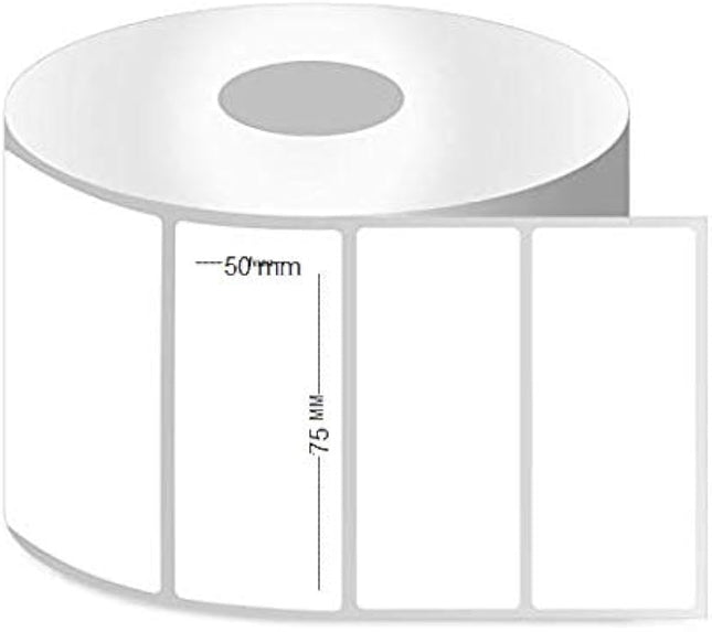 Scrub® 75x50mm Blank Labels,1UP Per Row, Direct Thermal,250 Barcodes Label (Pack of 3)