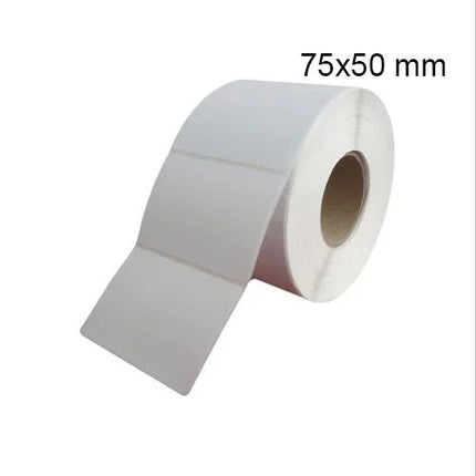 Scrub® Barcode Label 75X50 1UP 200PCS per roll DIRECT THERMAL,0.5CORE(12P PACKING)