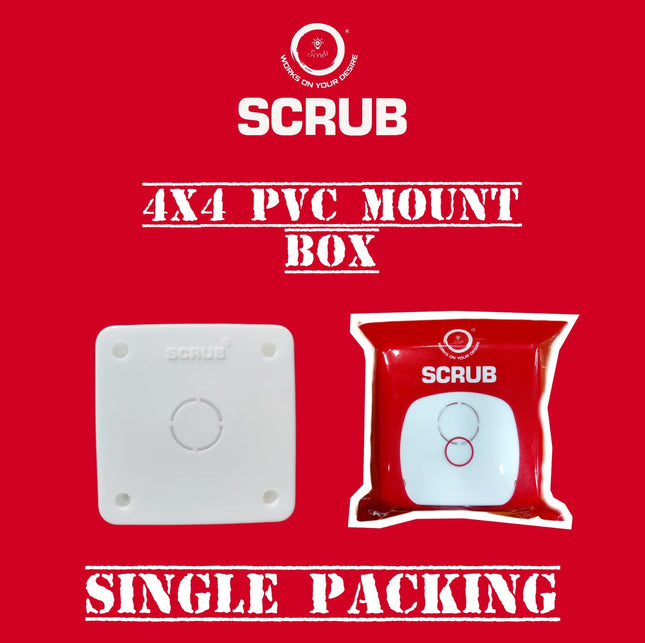 SCRUB 4x4 Pvc Junction Box For CCTV