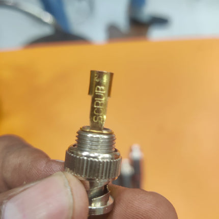 Scrub Bnc Jack (Gold Series) Pure Brass Connector 100% Brass